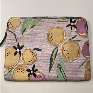 Lizzie Fortunato Embroidered and Leather Clutch